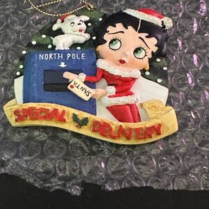 Danbury Mint Red and Blue Holiday Ornament